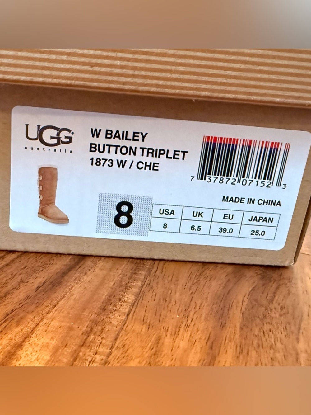 UGG Bailey Button Triplet Chestnut - Picture 5 of 7